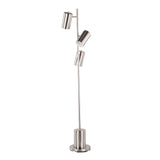 Lumisource Cannes Modern Floor Lamp in Brushed Stainless Steel