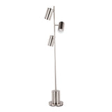 Lumisource Cannes Modern Floor Lamp in Brushed Stainless Steel