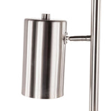 Lumisource Cannes Modern Floor Lamp in Brushed Stainless Steel