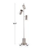 Lumisource Cannes Modern Floor Lamp in Brushed Stainless Steel