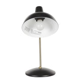 Lumisource Darby Contemporary Table Lamp in Black Metal with Gold Accent