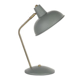 Lumisource Darby Contemporary Table Lamp in Sage Green Metal with Gold Accent