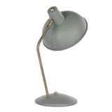 Lumisource Darby Contemporary Table Lamp in Sage Green Metal with Gold Accent