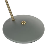 Lumisource Darby Contemporary Table Lamp in Sage Green Metal with Gold Accent