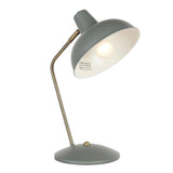 Lumisource Darby Contemporary Table Lamp in Sage Green Metal with Gold Accent