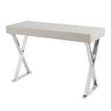 Lumisource Luster Contemporary Console Table in Grey