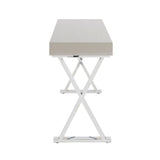 Lumisource Luster Contemporary Console Table in Grey