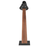 Lumisource Noah Mid-Century Modern Table Lamp in Apple Wood and Black