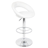 Lumisource Posh Bar Stool In White