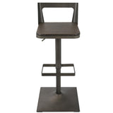 Lumisource Samurai Industrial Adjustable Barstool in Antique and Espresso