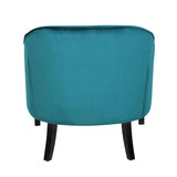 Lumisource Sofia Contemporary Accent Chair in Green Velvet