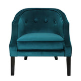 Lumisource Sofia Contemporary Accent Chair in Green Velvet