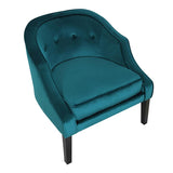 Lumisource Sofia Contemporary Accent Chair in Green Velvet