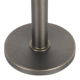 Lumisource Trophy Industrial Floor Lamp in Gun Metal with Black Linen Shade