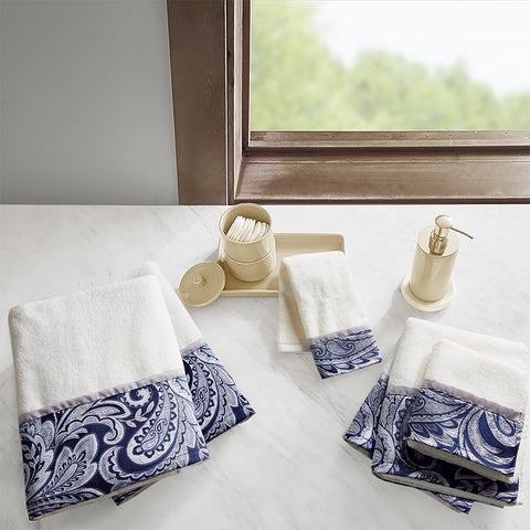 Madison Park Aubrey 6 Piece Jacquard Towel Set