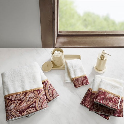 Madison Park Aubrey 6 Piece Jacquard Towel Set