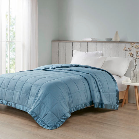 Madison Park Cambria Premium Oversize Down Alt Blanket with 3M Scotchgard - Full/Queen