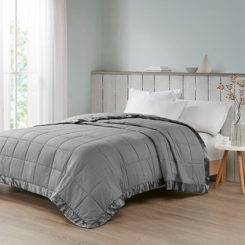 Madison Park Cambria Premium Oversize Down Alt Blanket with 3M Scotchgard - King