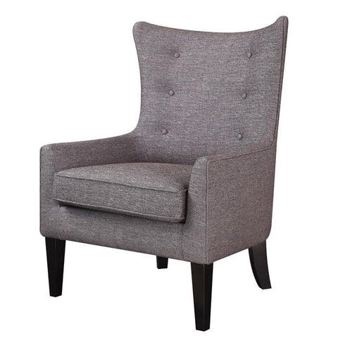 Madison Park Carissa Wing Chair In Grey