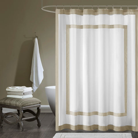 Madison Park Greyson Cotton Shower Curtain - 72x72"