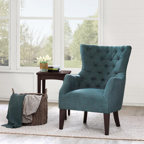 Madison Park Hannah Button Tufted Wing Chair