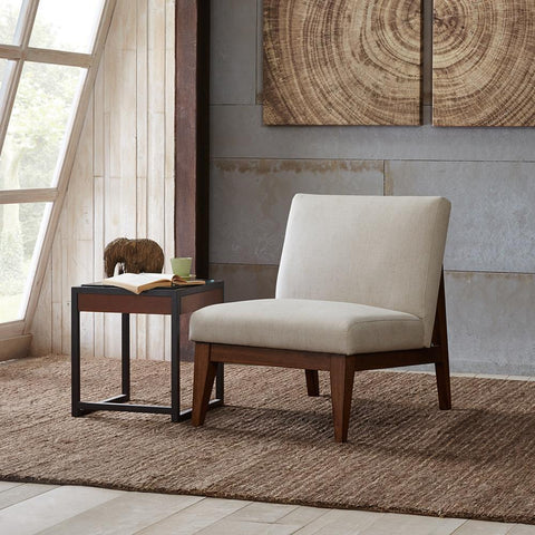 Madison Park Kari Slant Back Wood Accent Chair See below