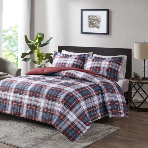 Madison Park Parkston 3M Scotchgard Down Alternative All Season Comforter Set - Full/Queen