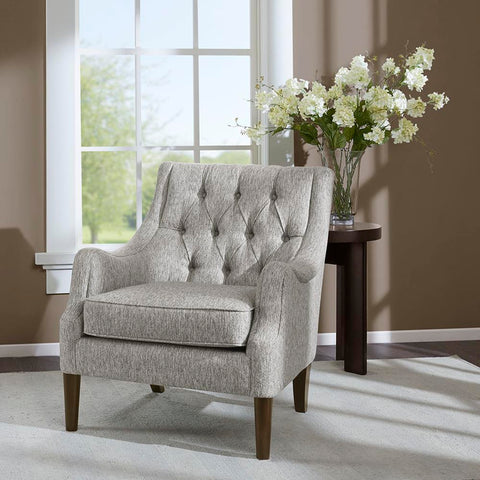 Madison Park Qwen Button Tufted Accent Chair See below