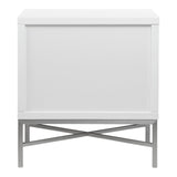 Moes Home Kriss Side Table in White