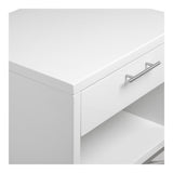 Moes Home Kriss Side Table in White