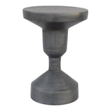 Moes Home Lotos Stool in Gun Metal