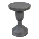 Moes Home Lotos Stool in Gun Metal