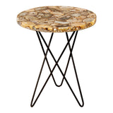 Moes Home Natura Agate Accent Table in Natural