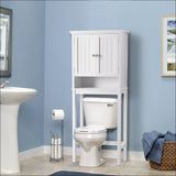 OS Home and Office Bathroom Space Saver over toilet Storage Cabinet with two Doors