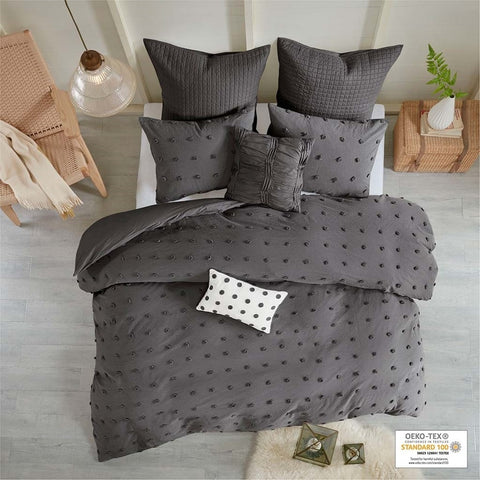 Urban Habitat Brooklyn Cotton Jacquard Duvet Cover Set - Full/Queen