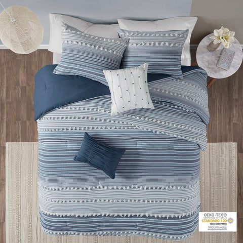 Urban Habitat Calum Cotton Jacquard Comforter Set - Full/Queen