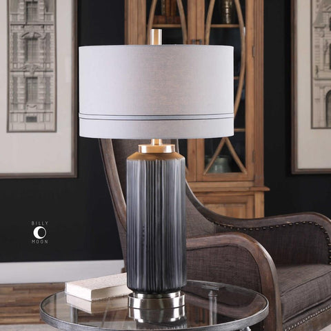 Uttermost Uttermost Akila Charcoal Glass Table Lamp