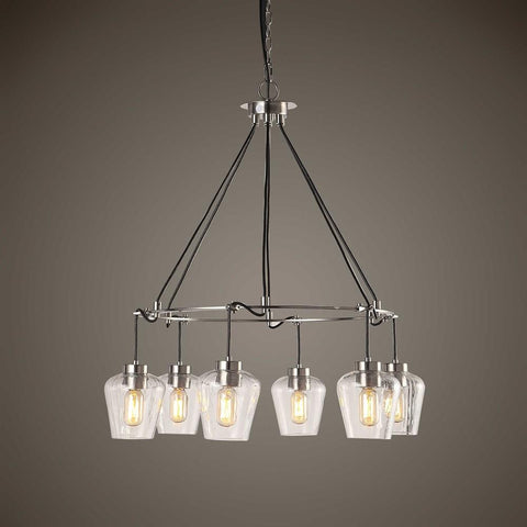 Uttermost Uttermost Akron Nickel 6 Light Pendant