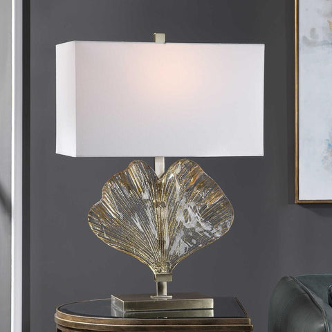 Uttermost Uttermost Anara Glass Leaf Table Lamp