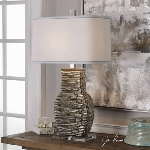 Uttermost Uttermost Clavin Stack Textured Table Lamp