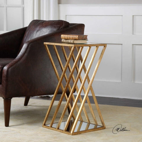 Uttermost Uttermost Janina Gold Dimensional Accent Table