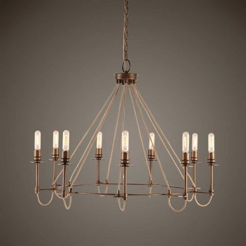 Uttermost Uttermost Lyndhurst Industrial 9 Light Chandelier